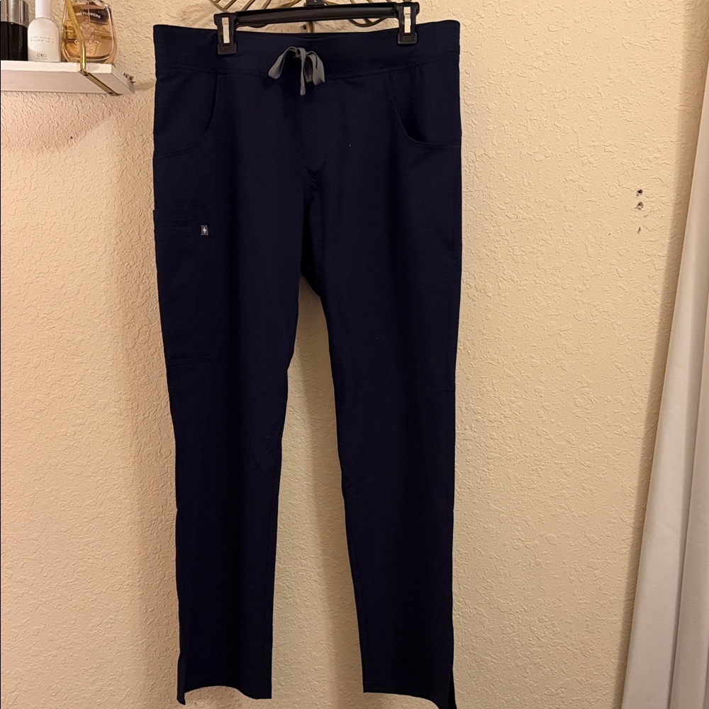 Women’s Wear Figs Navy Blue Scrub Pants Large NWT